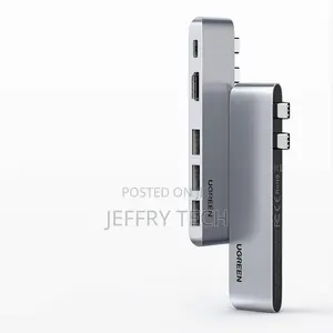 Ugreen Multifunctional 5 in 1 Dual USB-C Hub to USB Type C Pd, Hdmi 4