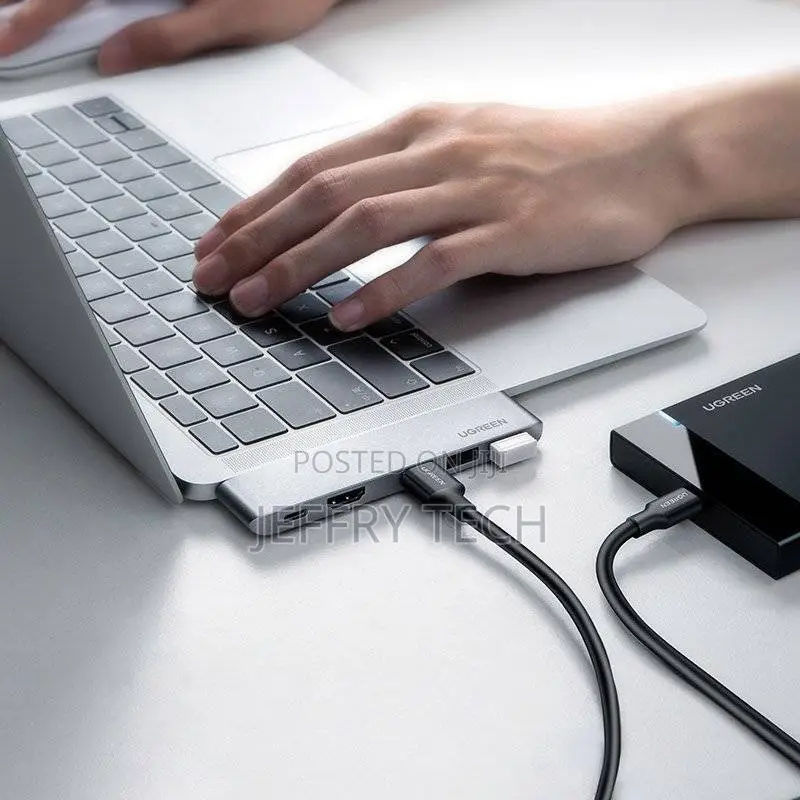 Ugreen Multifunctional 5 in 1 Dual USB-C Hub to USB Type C Pd, Hdmi 4