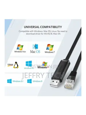 Ugreen Cm204-50773 USB to Rj45 Console Cable 1.5m