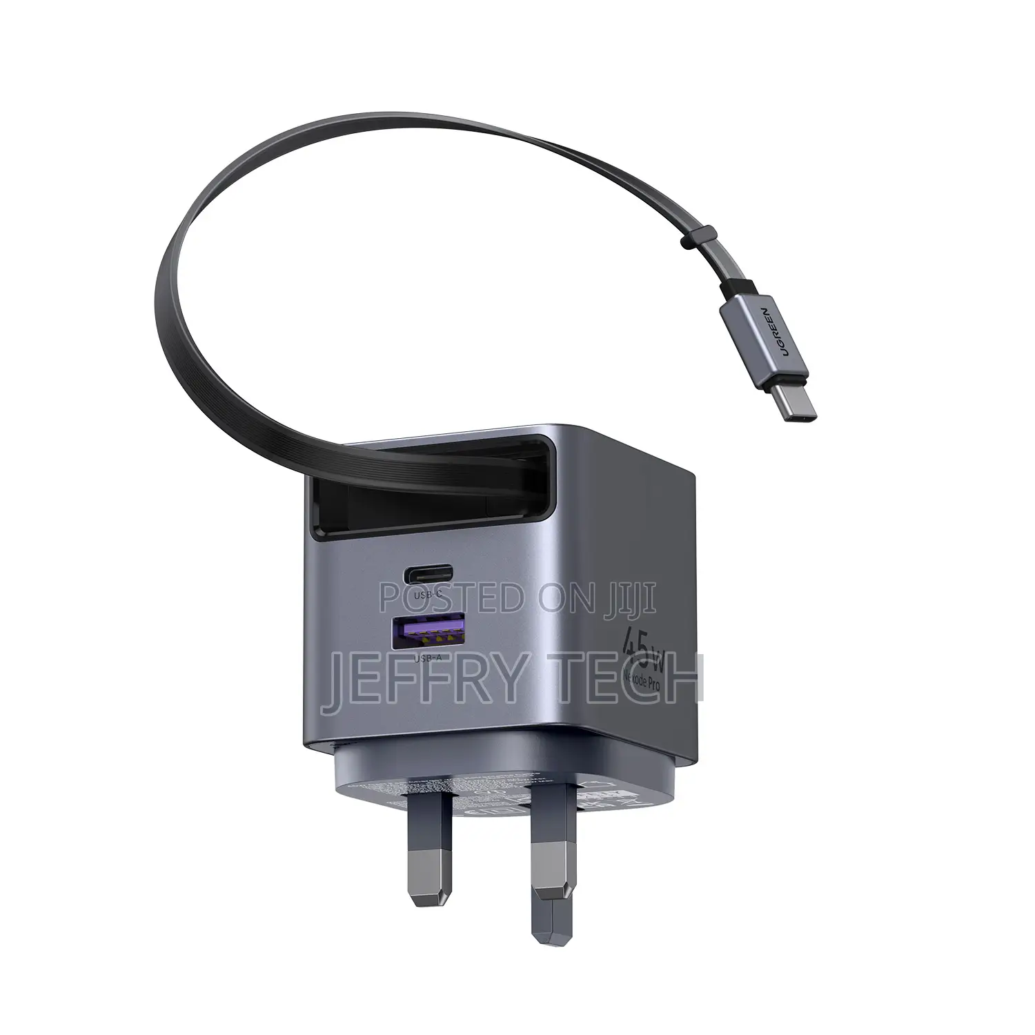 UGREEN 45W Nexode Pro GaN (USB-A*1 + Type-C*1) Fast Charger With