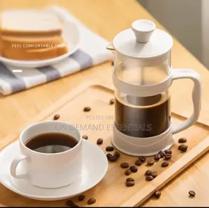 1000ml French Press Coffee Maker Thickened Glass 3-Level