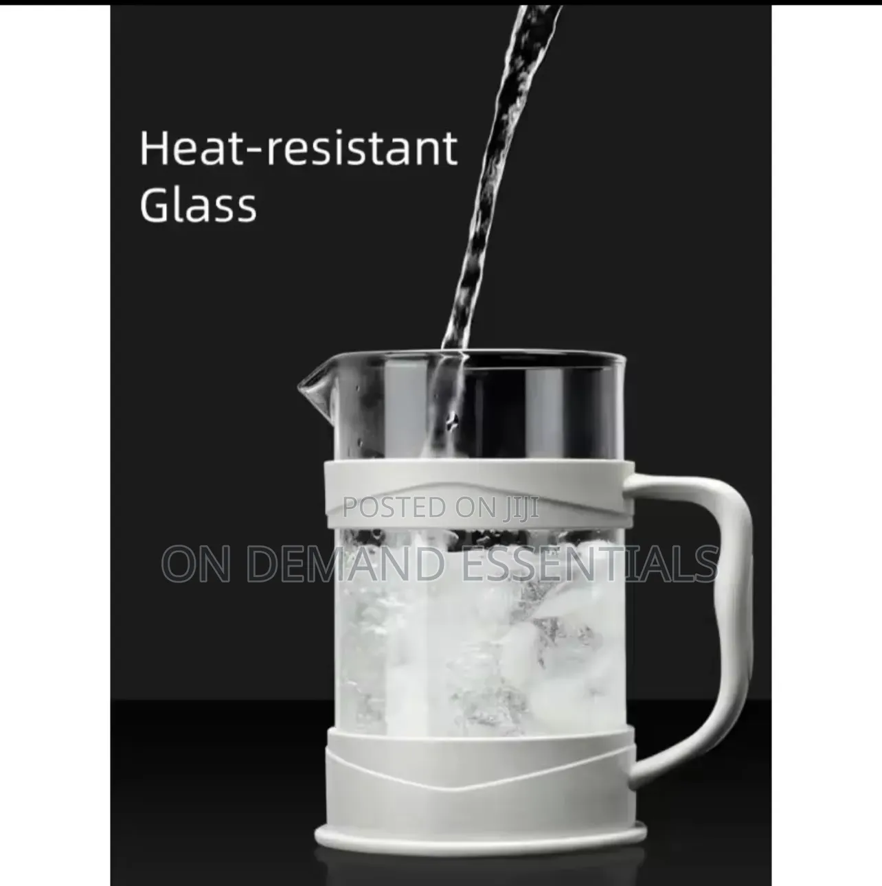 1000ml French Press Coffee Maker Thickened Glass 3-Level