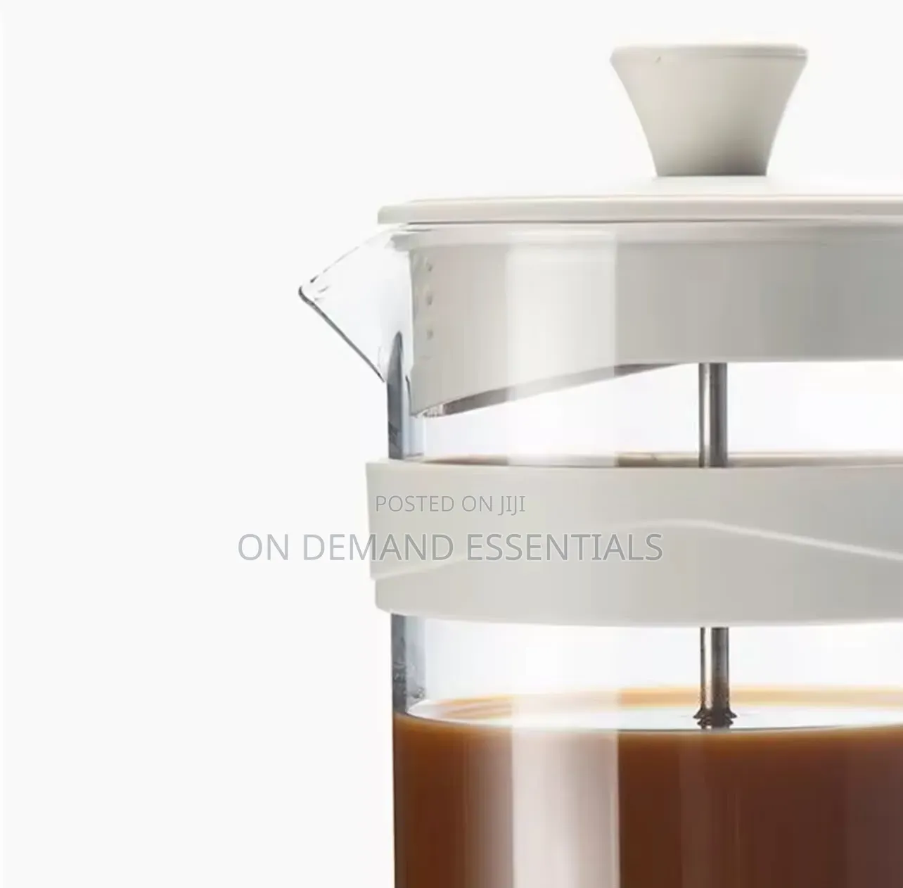 1000ml French Press Coffee Maker Thickened Glass 3-Level