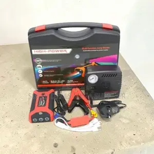 Large Capacity 12V 99800mAh Emergency Car Jump Starter Air Compressor