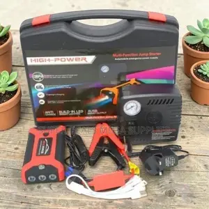 Heavy Duty 12V 99800mAh Emergency Car Jump Starter With Air Compressor