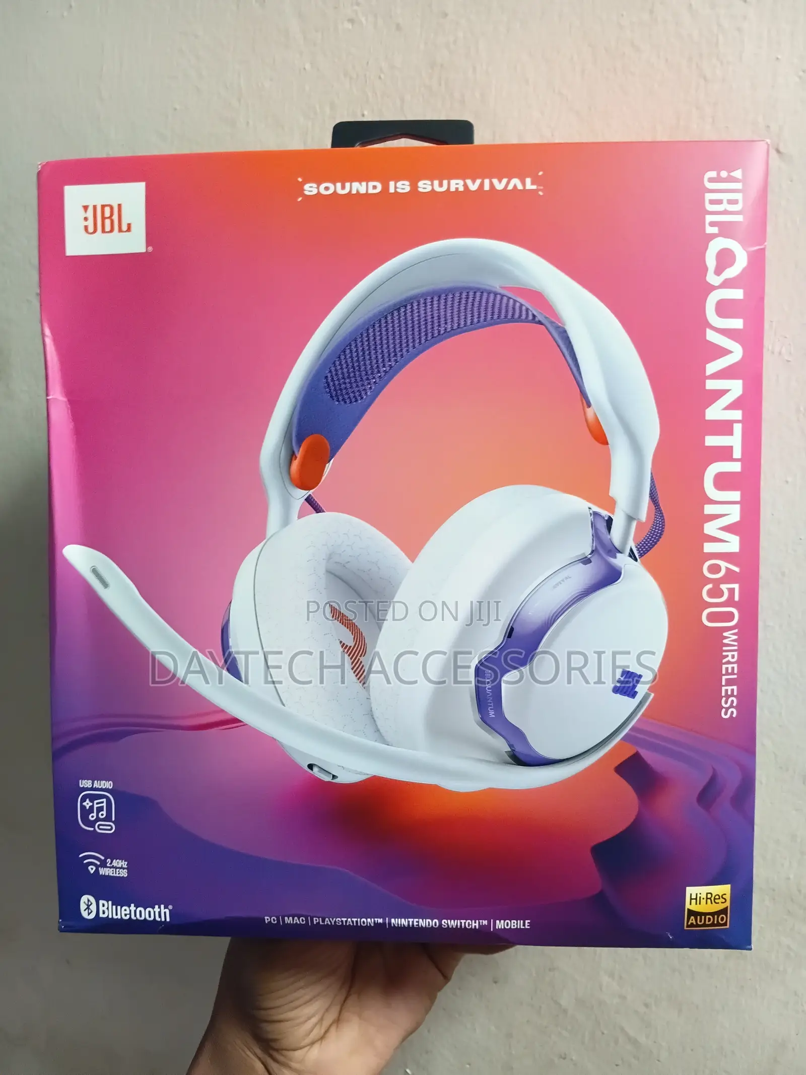 JBL Quantum 650 Wireless Bluetooth Gaming Headset.