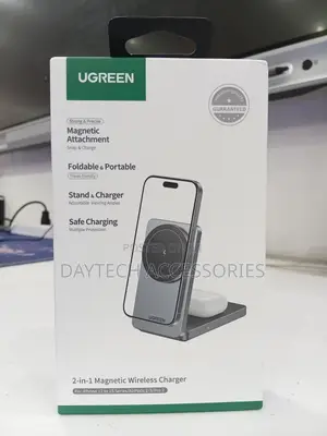 UGREEN 2-in-1 Magnetic Wireless Charger Qi2 15W