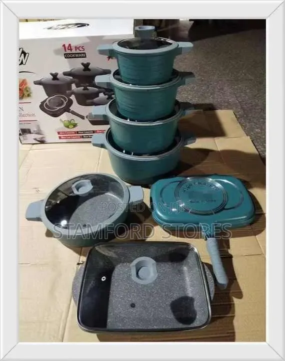 14pcs BMN Granite Cookware Set With Induction
