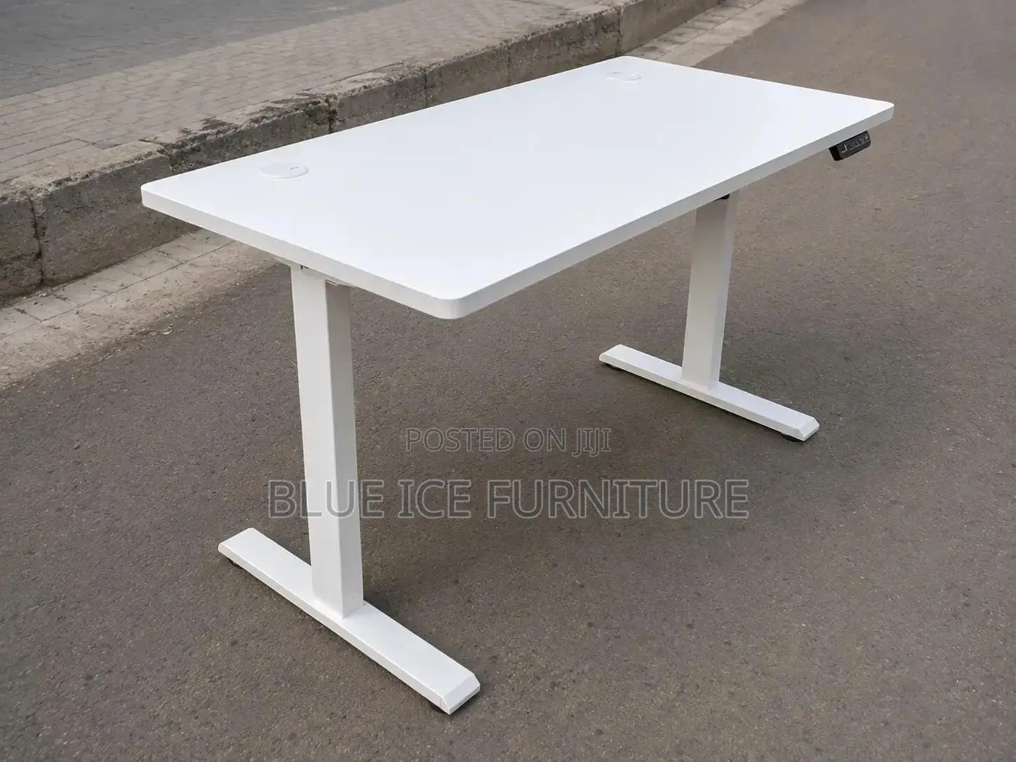 Adjustable Table;White Electric Height Adjustable Desk