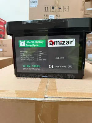 Amizar 12.8v - 100Ah Lithium Ion Solar Battery