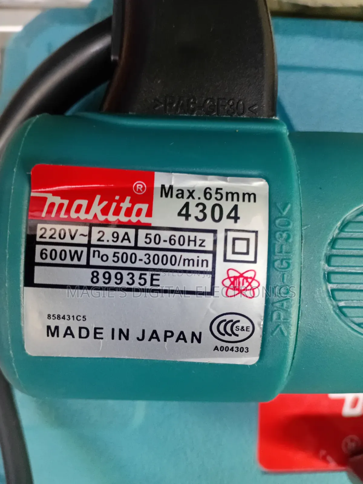 High Performance 600w Makita Jigsaw Machine