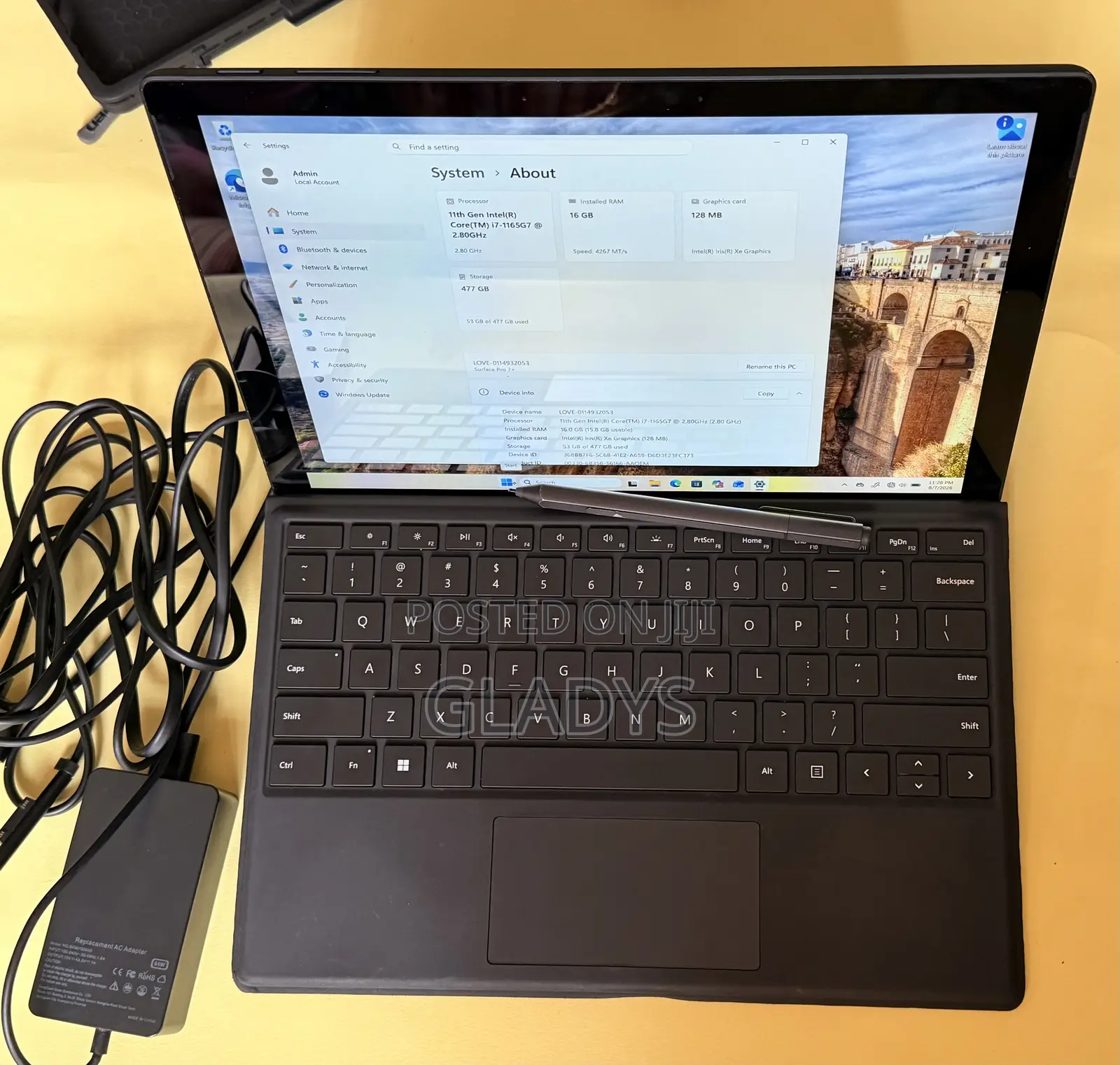 Laptop Microsoft Surface Pro 7 16GB Intel Core i7 SSD 512GB