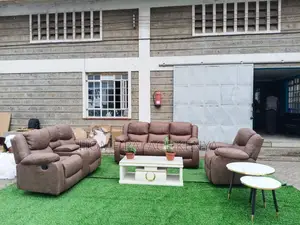 Home Sofa; Complete 3-2-1 Leather Recliner Sofa Set for Living Rooms