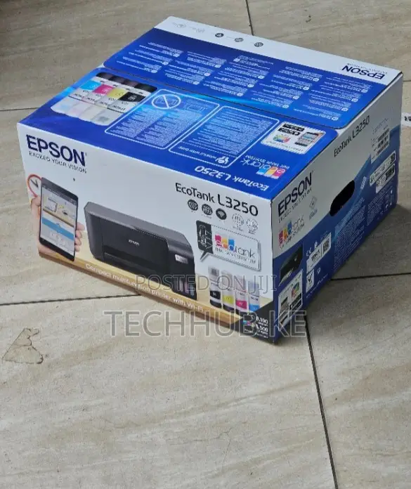 Epson L3250 EcoTank Printer With Ink Bottles and Mobile Printing