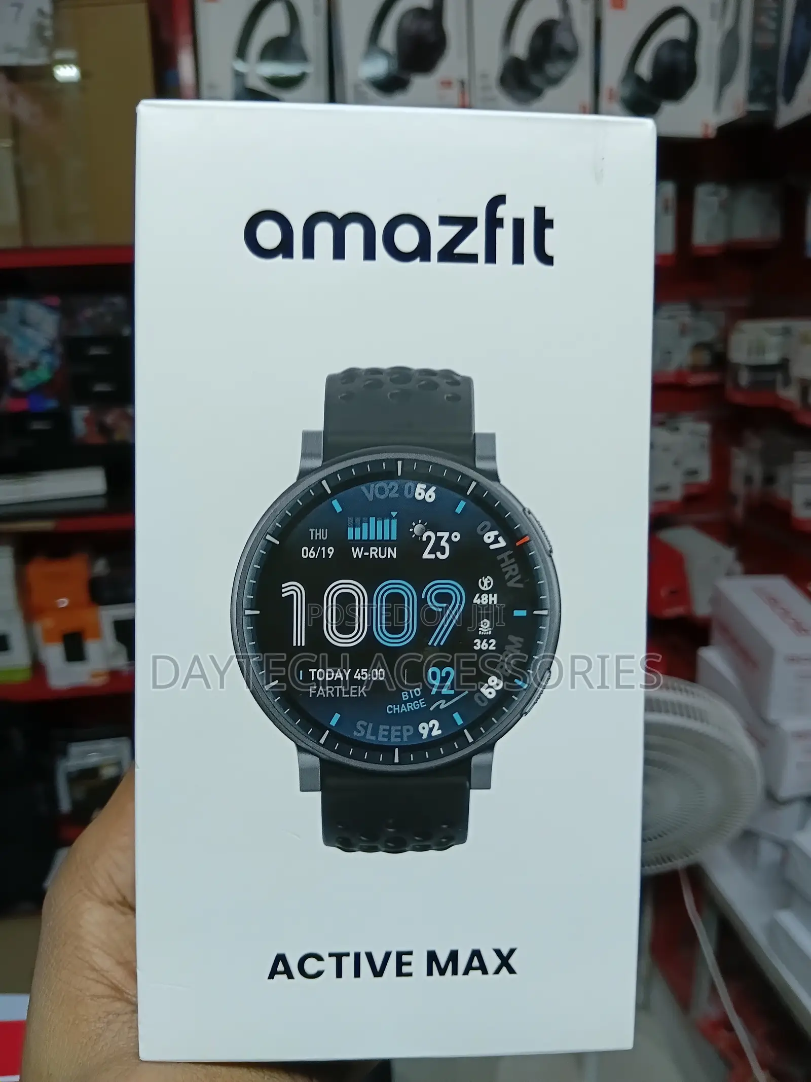 This Is a Amazfit Active Max Smartwatch Large 1.5" AMOLED Display.