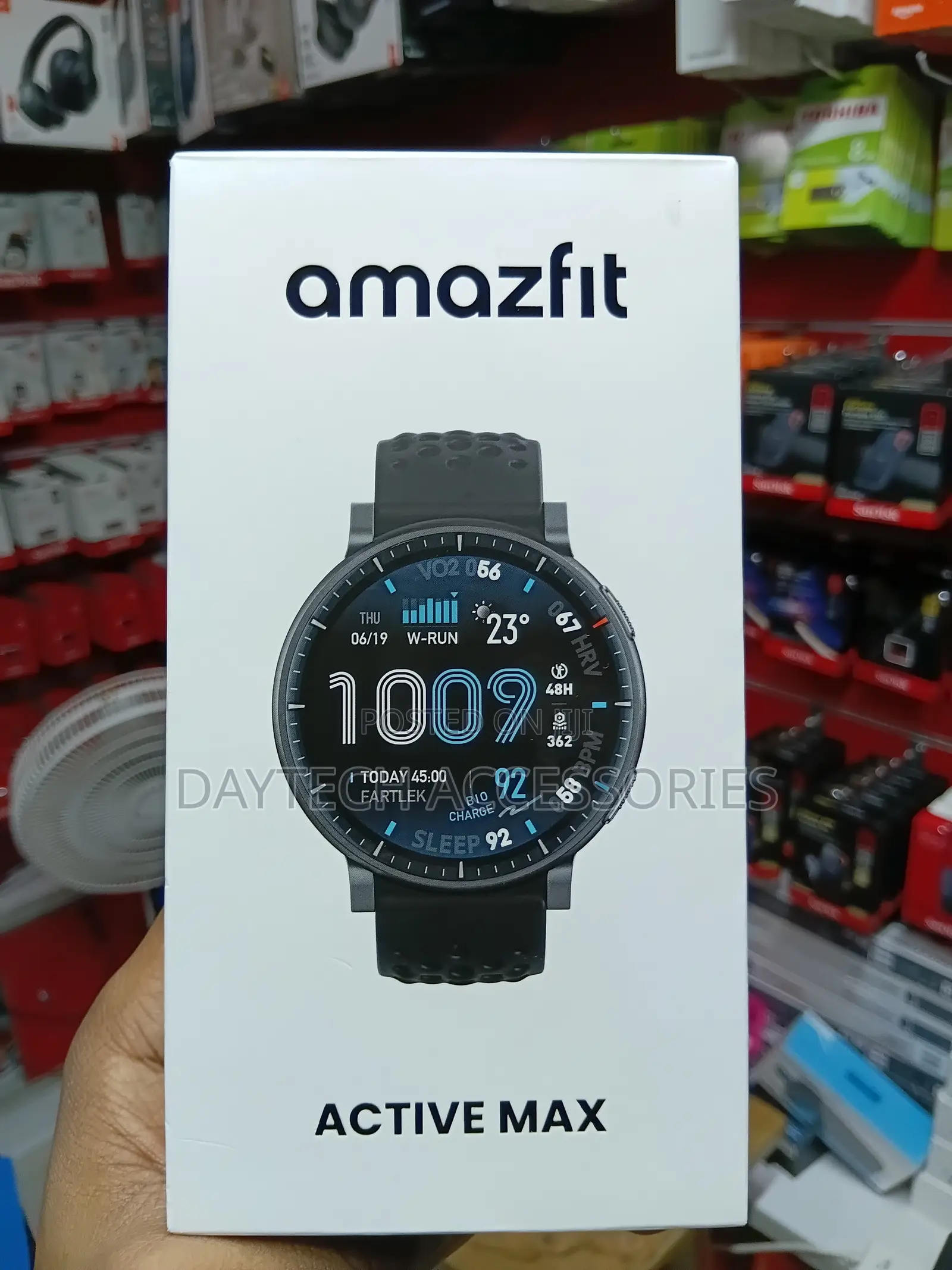 This Is a Amazfit Active Max Smartwatch Large 1.5" AMOLED Display.