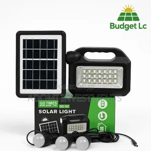 Solar Light With 3 Bulbs Portable Solar Panel Kit Emergency ,Etc