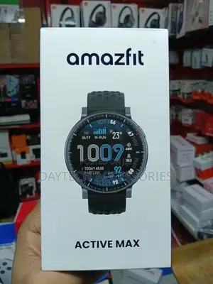 Amazfit Active Max Smartwatch Featuring a Prominent Circular Display.
