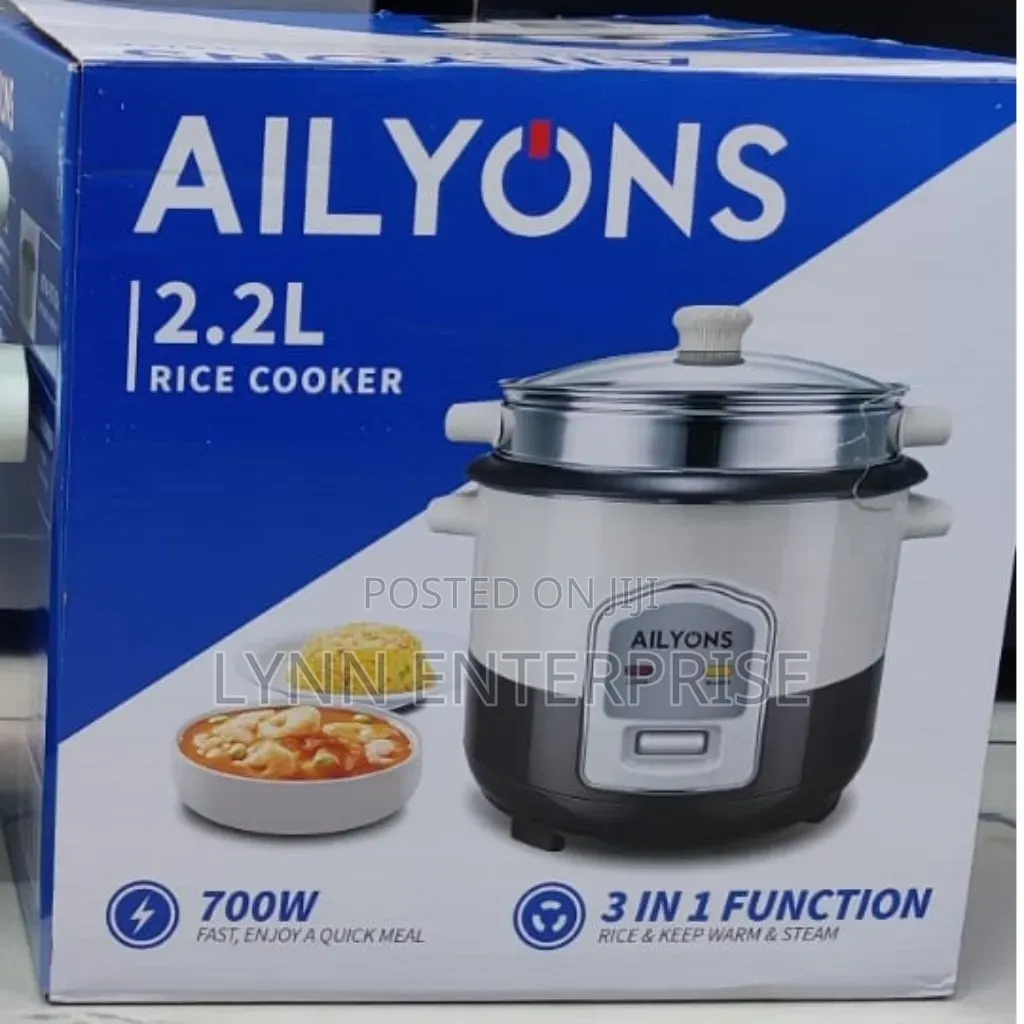 AiLyons Rice Cooker 2.2Litres 3 in 1 Function
