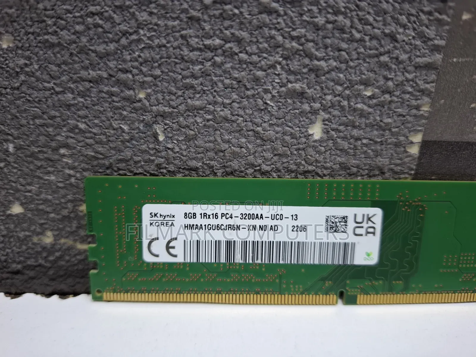Sk Hynix 8gb 1rx16 Pc4-3200aa-Uc0-13 Desktop Ram