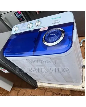 Hisense 7.5Kg Twin Tub Top Load Washing Machine - White (2YRs WRTY)