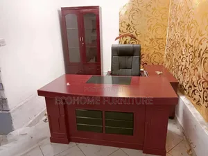 Executive Desk; 1.6meter Modern Executive Desk Mahogany Finish