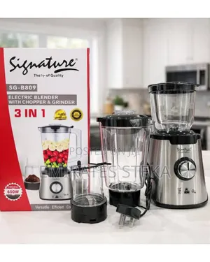 Signature Powerful 3in 1 Blender With Unbreakable Blender jarGrinding