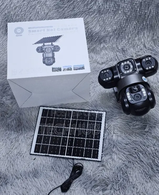 4G Solar Triple Camera Security System With AI Human Detection