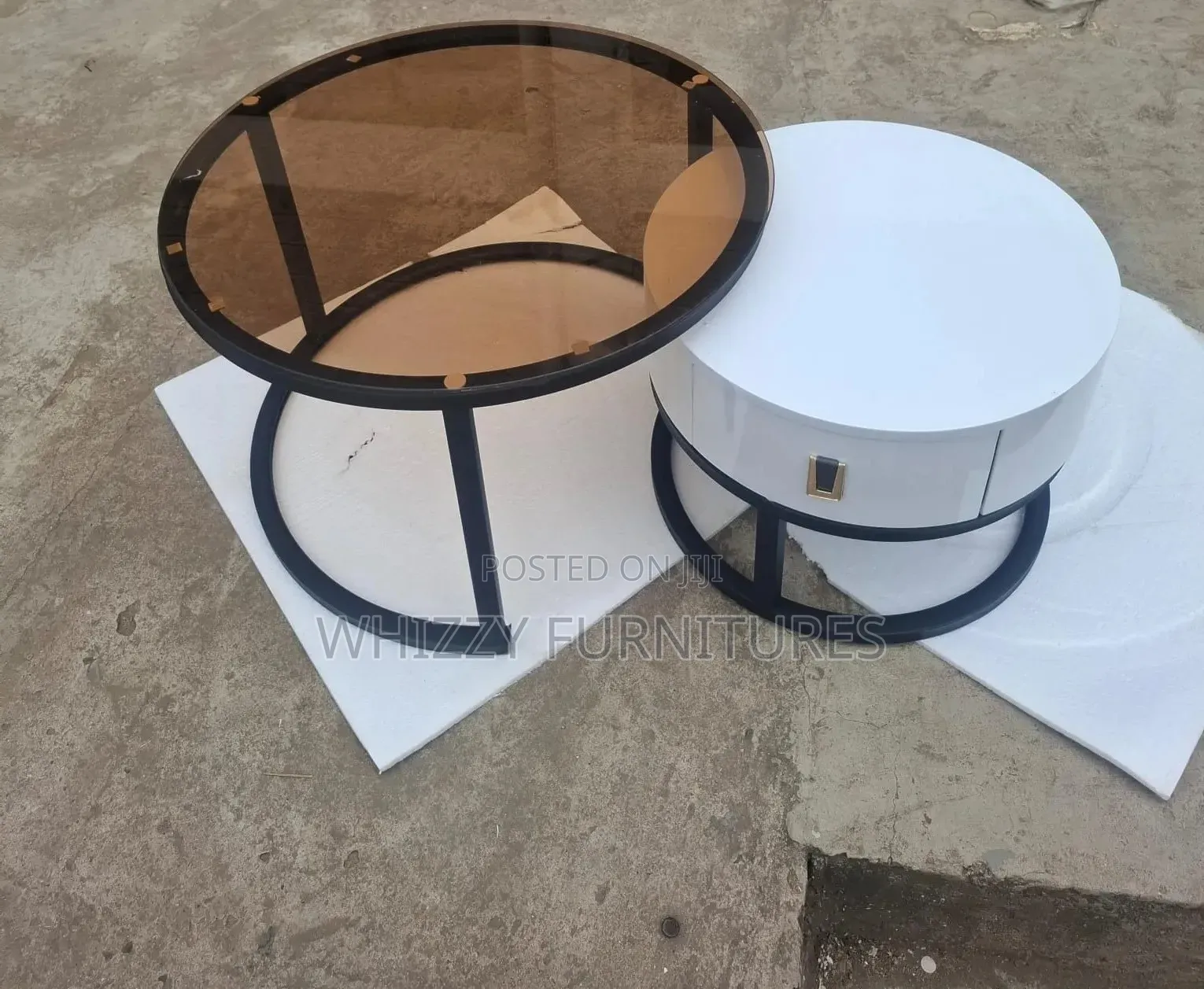 Modern Round Coffee Table Set (Nesting Table)