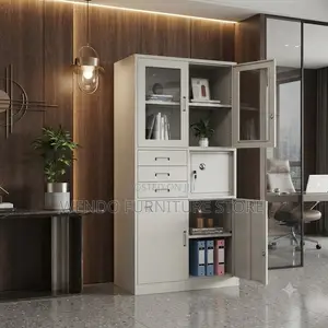 Office Cabinet; Two Doors Steel Secured Storage Cabinet