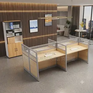 Office Workstation; Four Users Divided Way Workstation