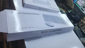 White Wireless Keyboard and Mouse