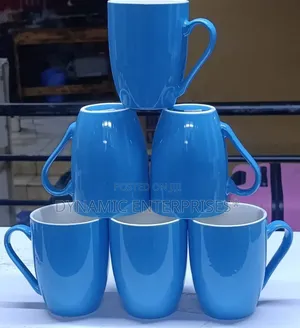 6 Blue Cups
