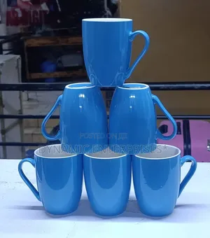 6 Blue Cups