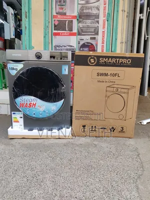 *Smartpro Washing Machine Frontload 10KG Steam Wash (Wash and Spin)