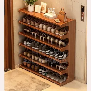 6 Layer Stackable Bamboo Shoe Rack