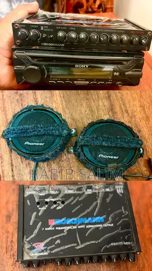 Pioneer Midrange,Tweeters, Sony Radio and Equalizer