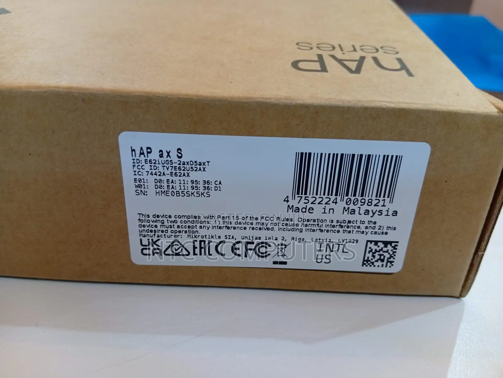 Mikrotik Hap Series E62iugs-2axD5axT H AP Ax S With 512 Gb Ram