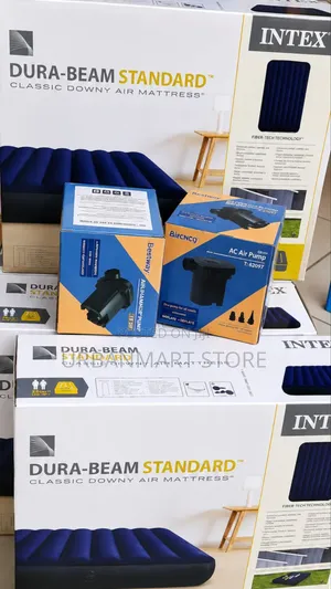 Intex 6×6 Inflatable Air Mattress With Free Electric Pump