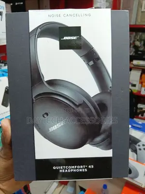 Bose QuietComfort 45 Noise-Cancelling Wireless Headphones in Black.