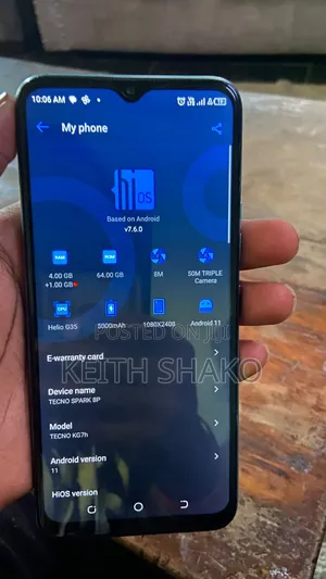 Tecno Spark 8P 64 GB Blue