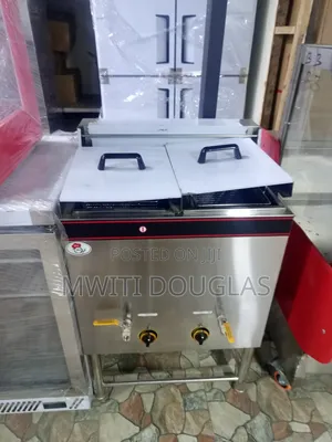 Commercial Double-Tank Floor-Standing Gas Deep Fryer