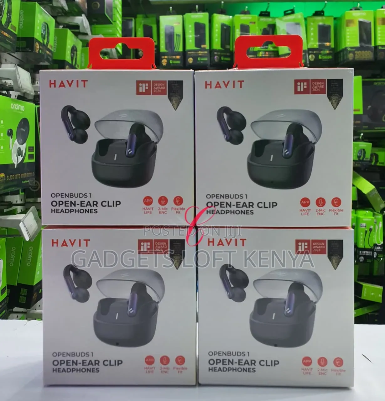 Havit TW980 OpenBuds 1 Open-Ear Clip Headphones