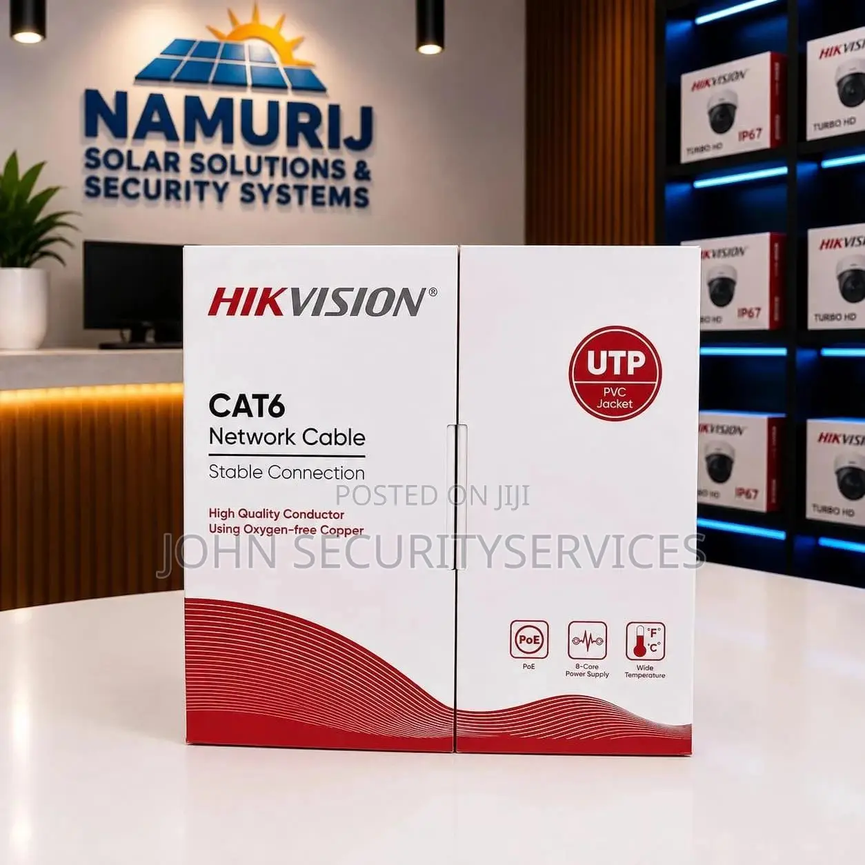 Hikvision CAT6 Pure Copper Cable | Network CCTV Cable