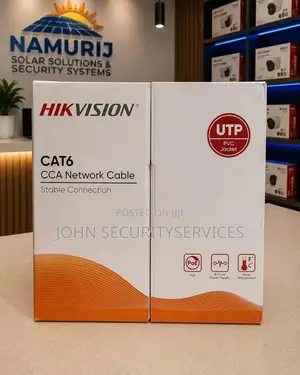Hikvision CAT6 CCA Network Cable | UTP LAN Cable | CCTV Networking
