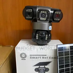 4G Triple Lens Solar CCTV Camera 360° Full HD Security Camera