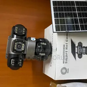 4G Solar Powered Triple Lens 360° Full HD Outdoor CCTV Camera