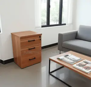 Office Cabinet; 3 Drawer Wooden Mobile Storage Cabinet