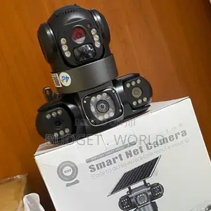 4G Wireless Triple Lens Solar CCTV Security Camera – 360° Full HD