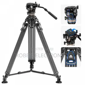 Neewer LL55 78 Carbon Fiber Video Tripod With Dynamic Fluid Head